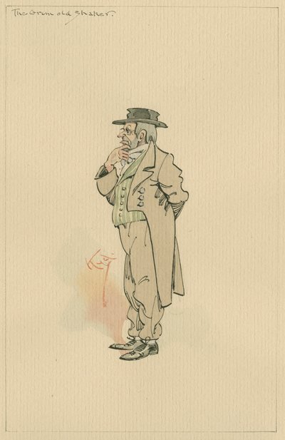 El viejo sacudidor sombrío, c.1920s de Joseph Clayton Clarke